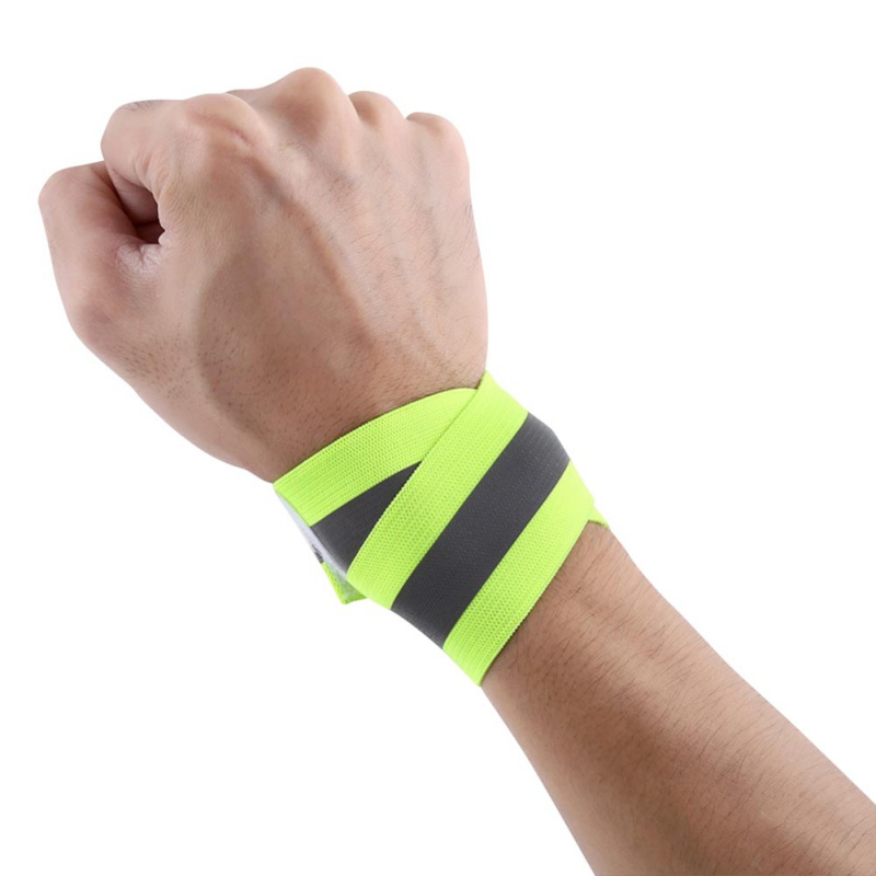 Reflective Fabric Armbands with Two Reflective Strips for Jogging Gear