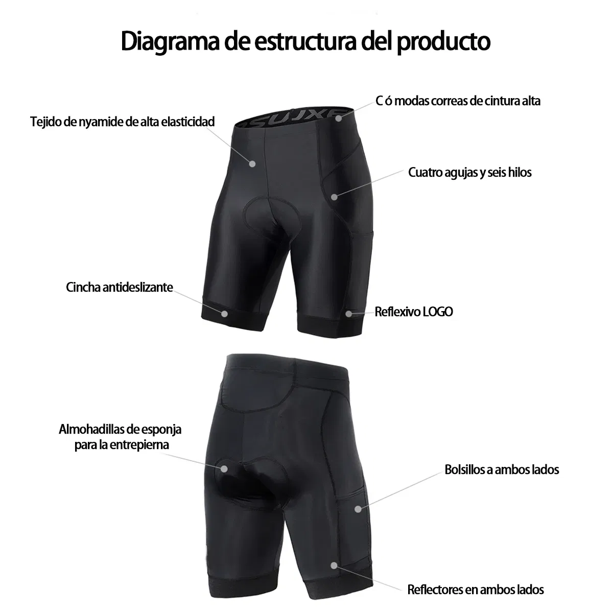 Cycling Underwear Shorts 4D Padded Bike Bicycle MTB Liner Free to Mexico City
