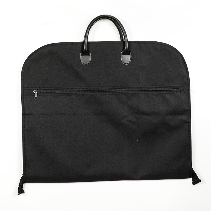 Premium Leather-Handled Business Suit Garment Bag for Professionals