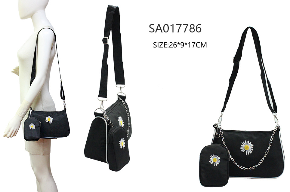 New Fashion Women Crossbody Handbag with Daisy Flower Pattern Shoulder Bag