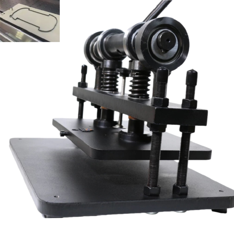 Small Manual Die Cutting Press Equipment for Leather Goods Production with Test Report