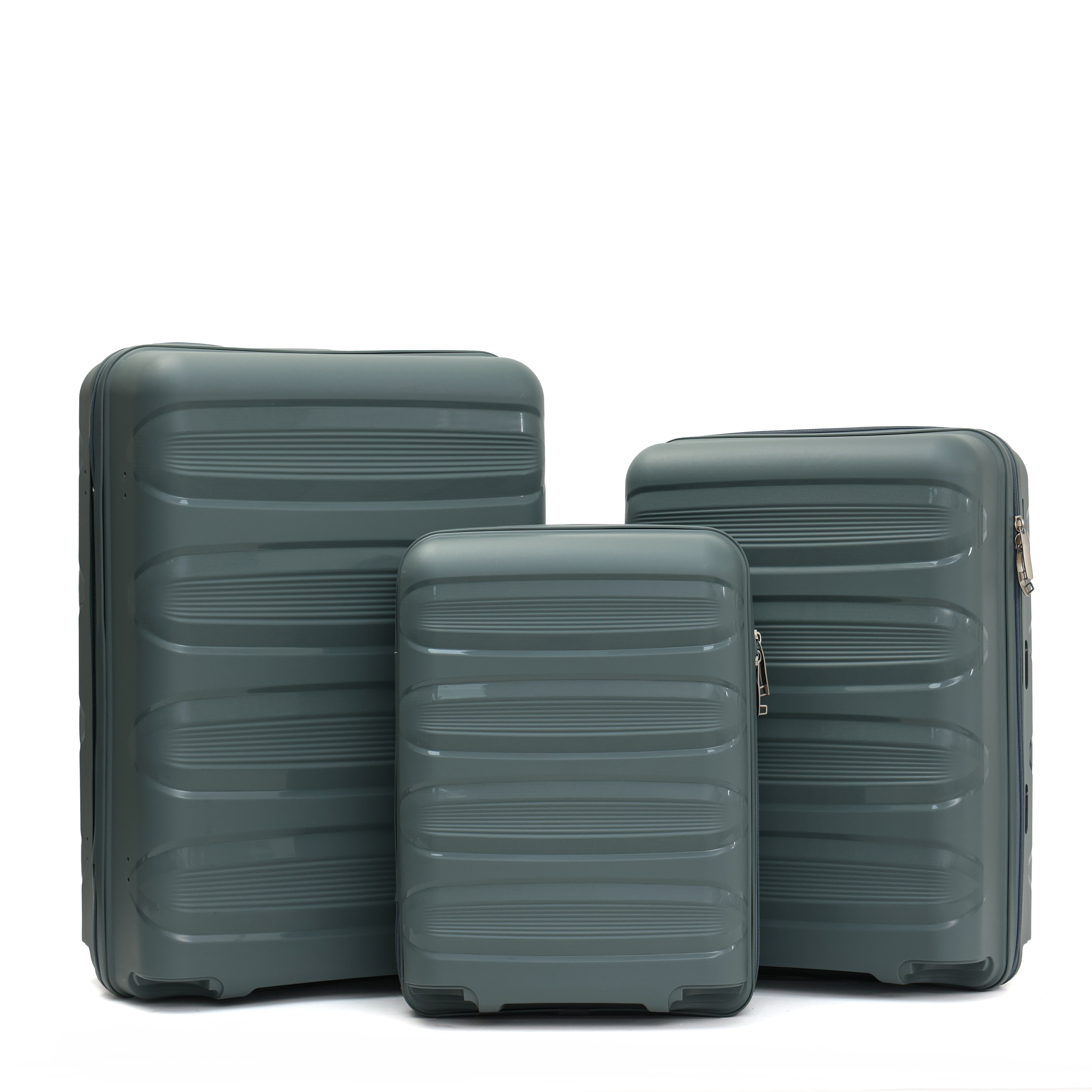 Sample OEM/ODM Discount 12 PCS SKD SEMI FINISHED Urban Business Travel Luggage Sets Luxury PP Suitcase Collection