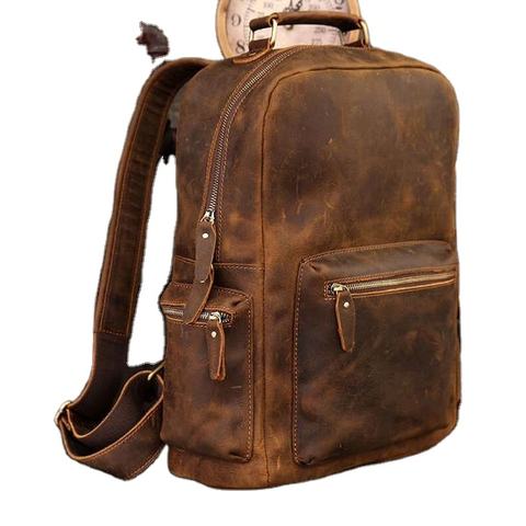 Genuine Leather Designer Bag Multi-Purpose Laptop &amp; Travel Bag Vintage Luxury Style Leather Backpack Wholesale Price Collection