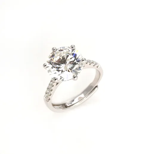 Premium Gifts 5CT Lab Diamond Ring Fashion Jewelry Women Accessories
