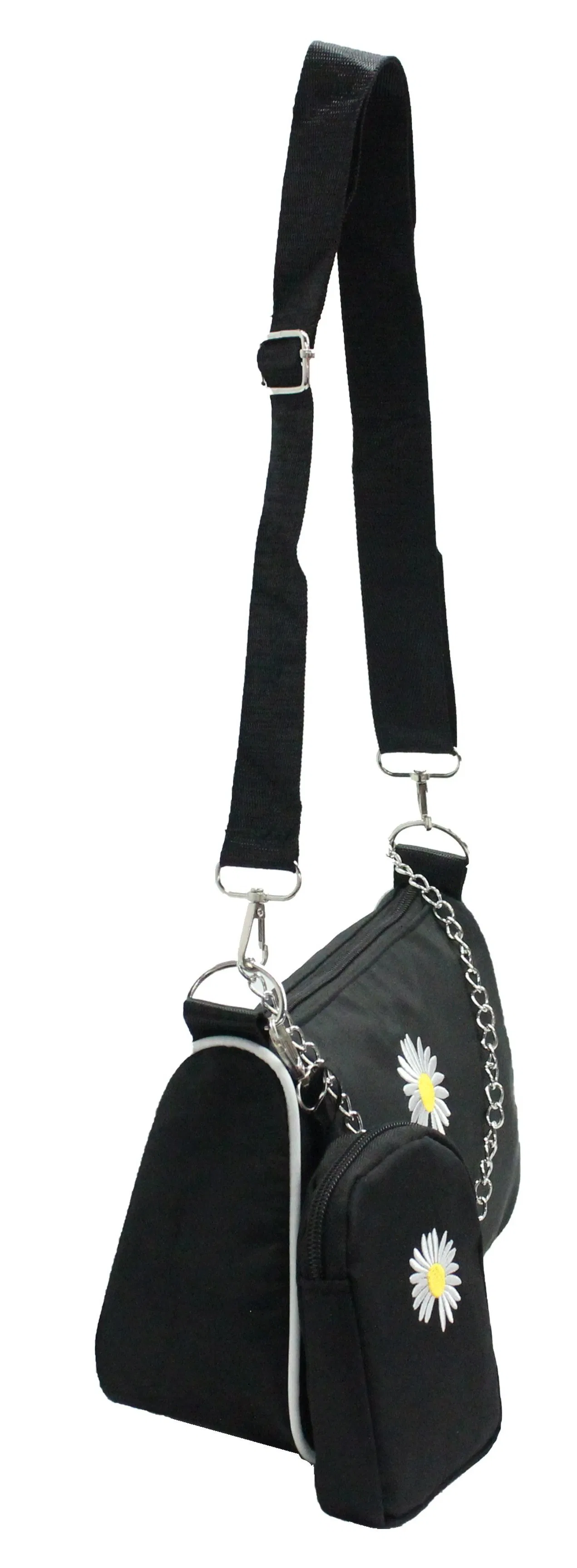 New Fashion Women Crossbody Handbag with Daisy Flower Pattern Shoulder Bag