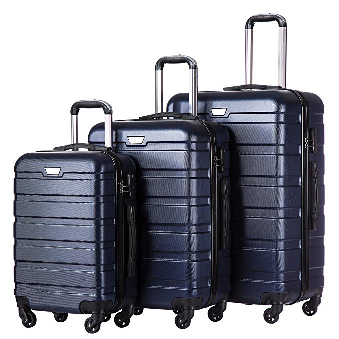 Premium ABS Trolley Luggage Set - 3 Piece Travel Suitcase Collection, Carry-On Boarding Bags