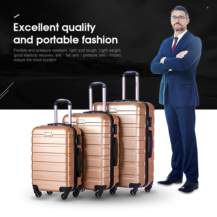 Premium ABS Trolley Luggage Set - 3 Piece Travel Suitcase Collection, Carry-On Boarding Bags