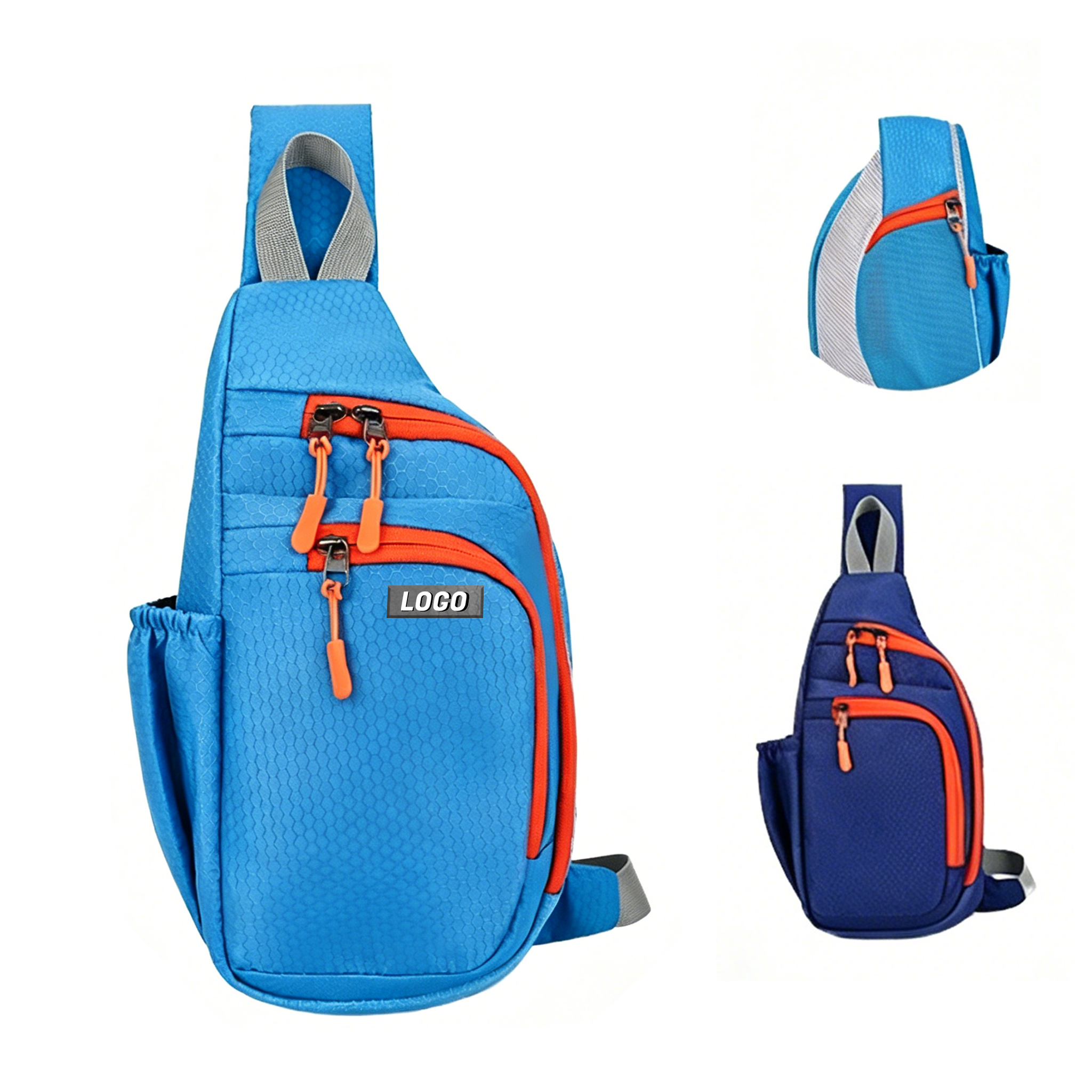 Custom Nylon Anti-Theft Fashion Large-Capacity Waterproof Zipper Closure Unisex Outdoor Sports Cycling Chest Bag