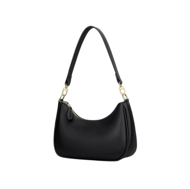 OEM Custom Handbag Logo Private Label Luxury Real Leather Ladies Fashion Half Moon Purses and Handbags Women Shoulder Bags