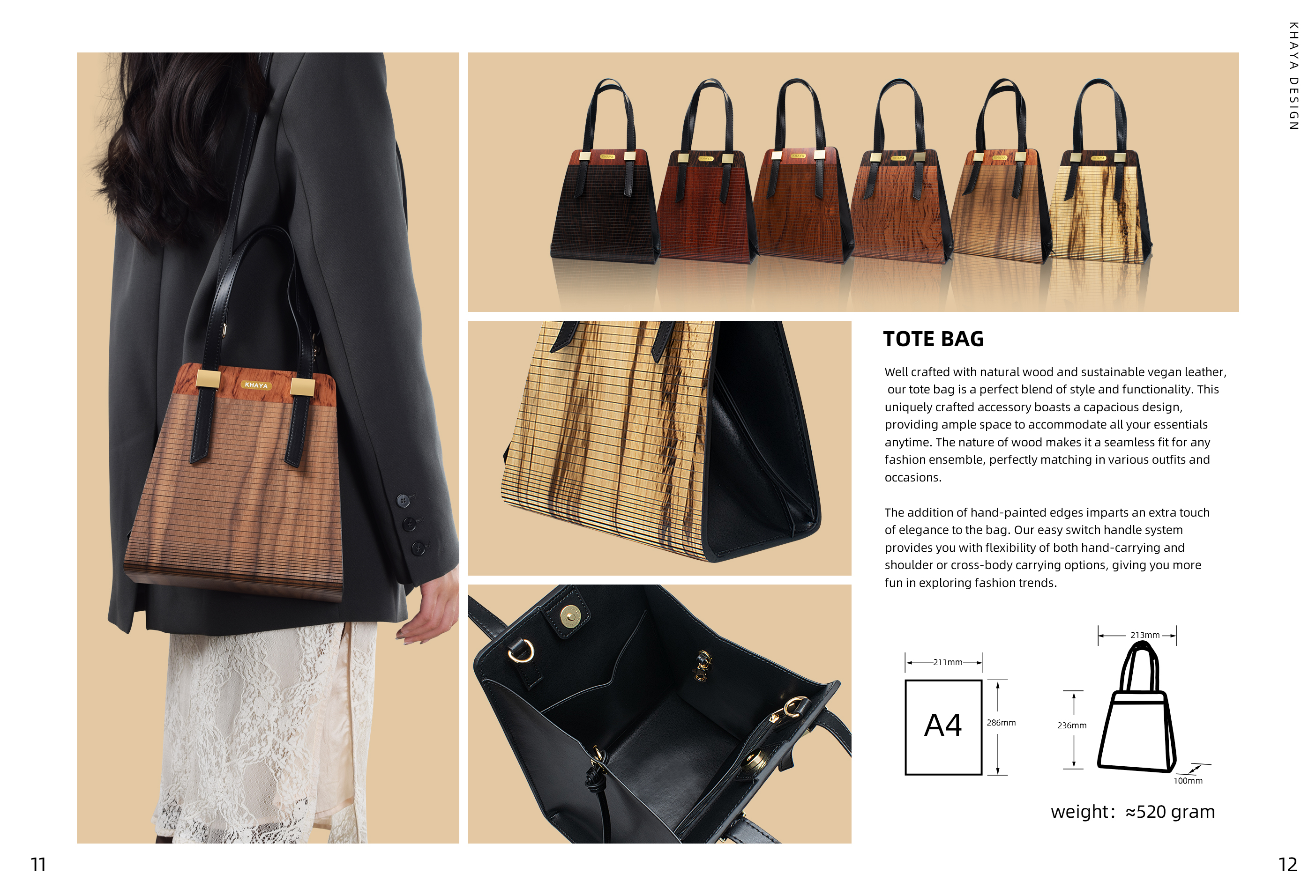 Wooden Bag Detail