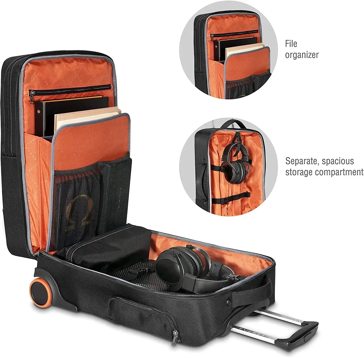 China Supplier Wheeled Carry-on 18.4-Inch Gaming or Workstation Laptop Trolley Luggage Bag for Business Professional