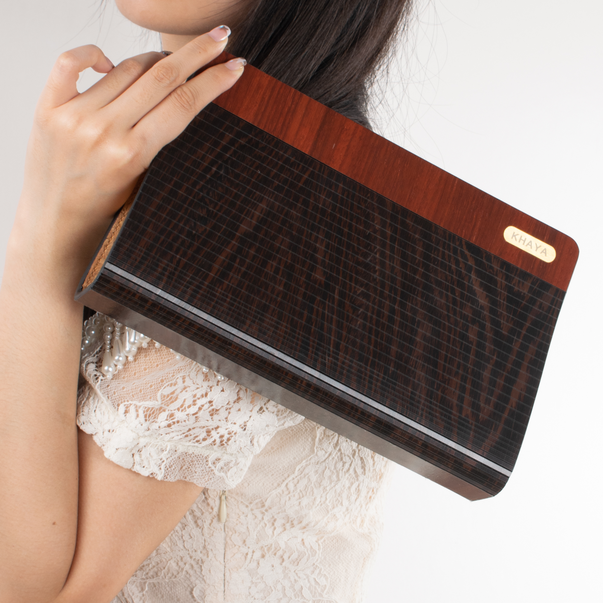 Customized Luxury Wooden Women's Handbags