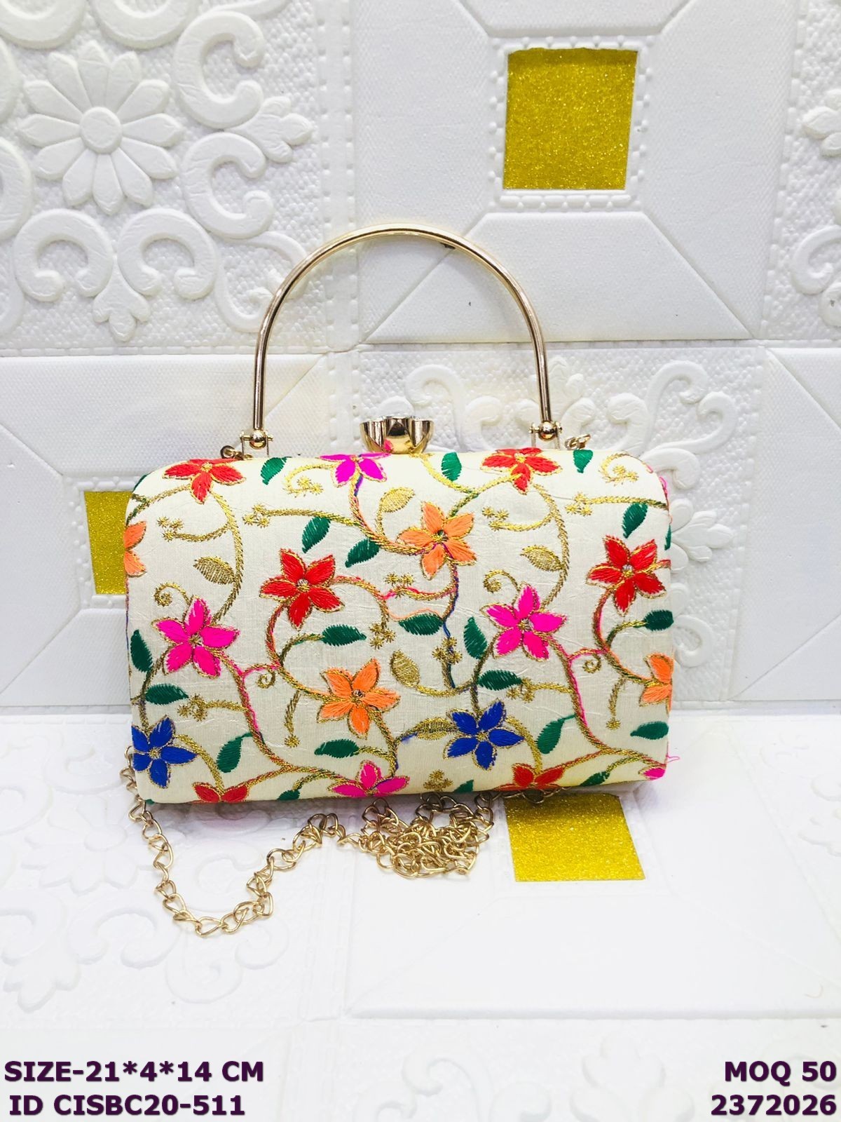 Handmade Clutch Front View