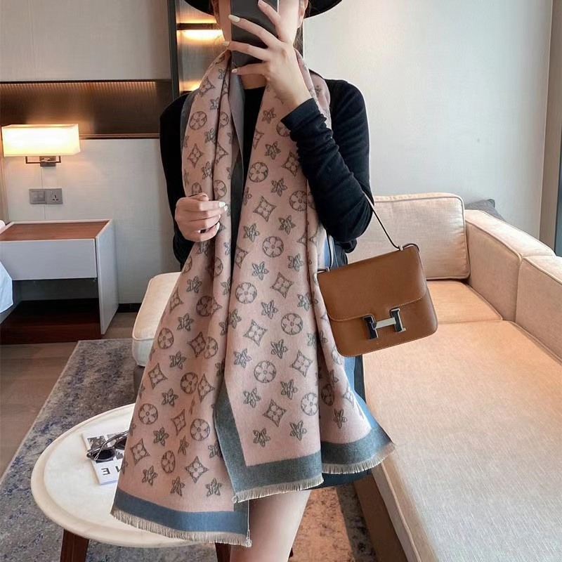 China Factory Fashion Women Brand Original Winter Premium Quality Custom Scarf 1: 1 Wholesale Designer AAA Distributors Replica