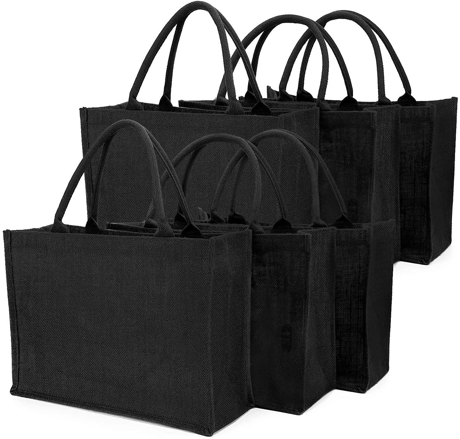 Custom Made Fashion Bags for Ladies Girls Beach Shopping Gift Tote Waterproof Solid Color Burlap with Logos