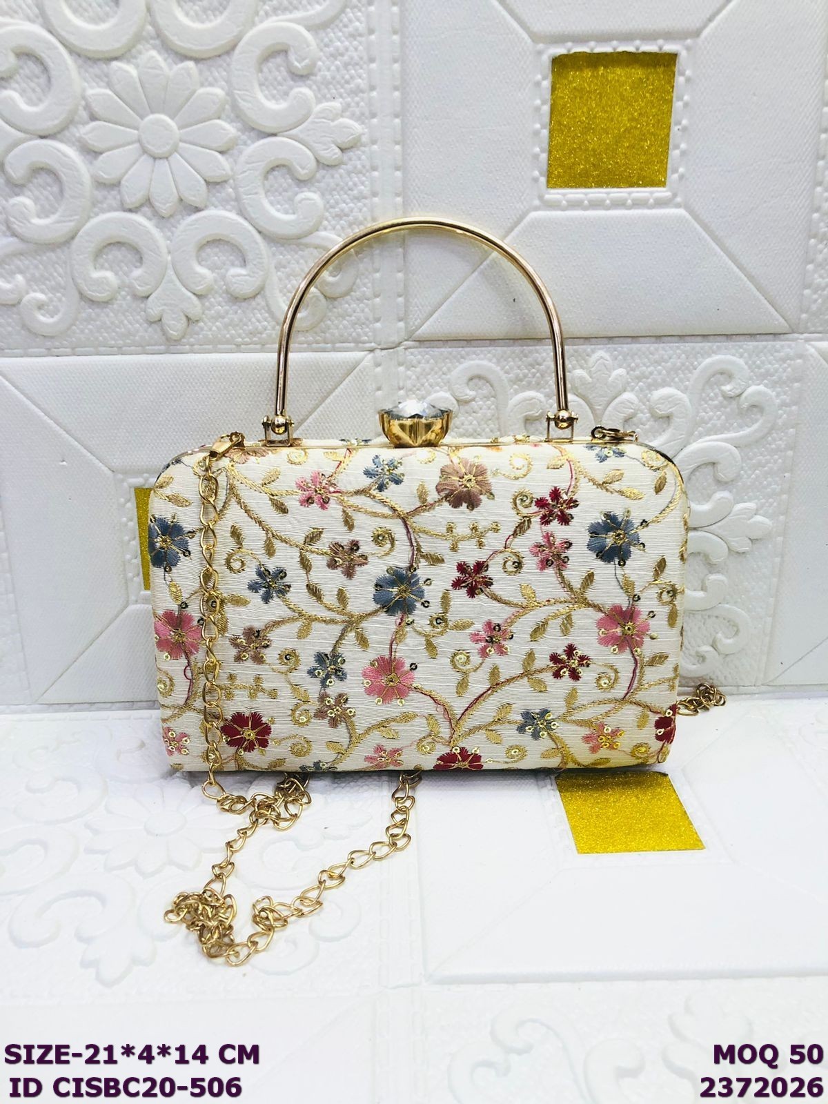 Handmade Embroidered Clutch Bag