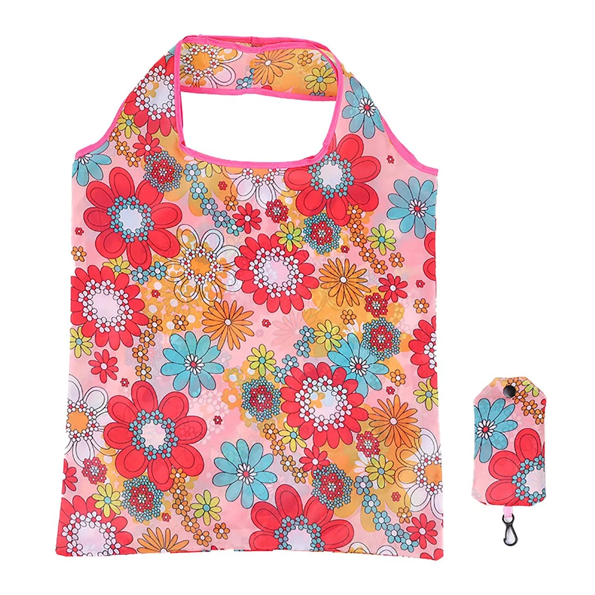SJ-GB2047 Portable Cartoon Animal Printing Grocery Bag Reusable Folding Shopping Bag Eco-friendly Supermarket Tote Bags