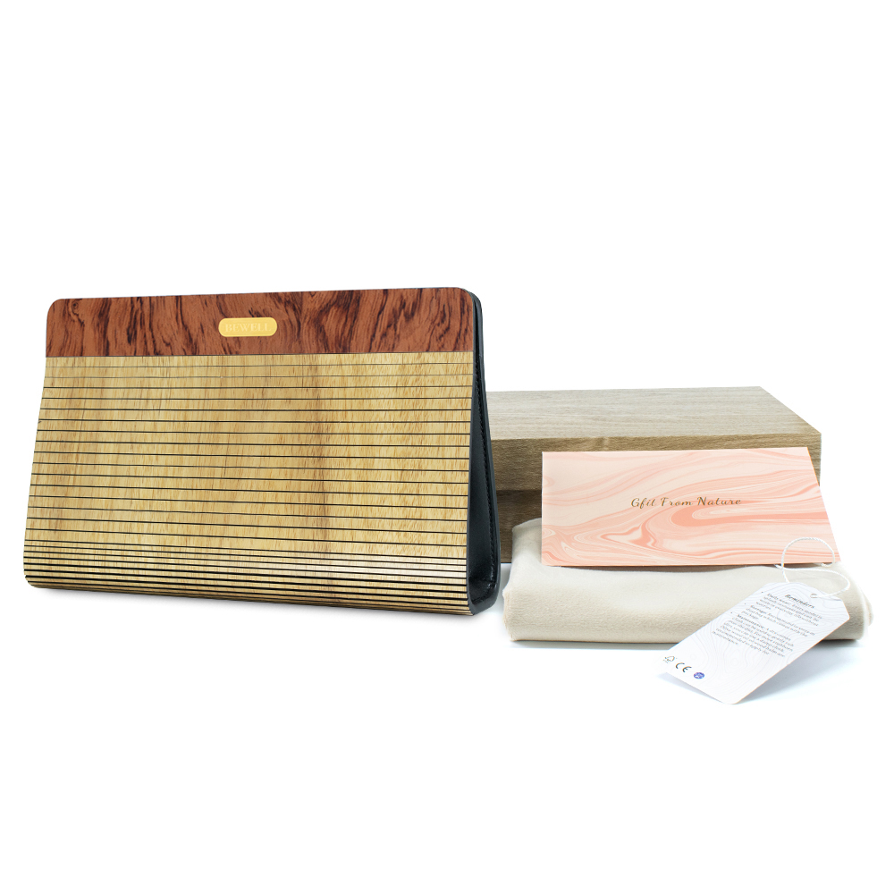 Customized Luxury Wooden Women's Handbags with Chains Trending Fashion Open Closure Type Private Label Online Retailer