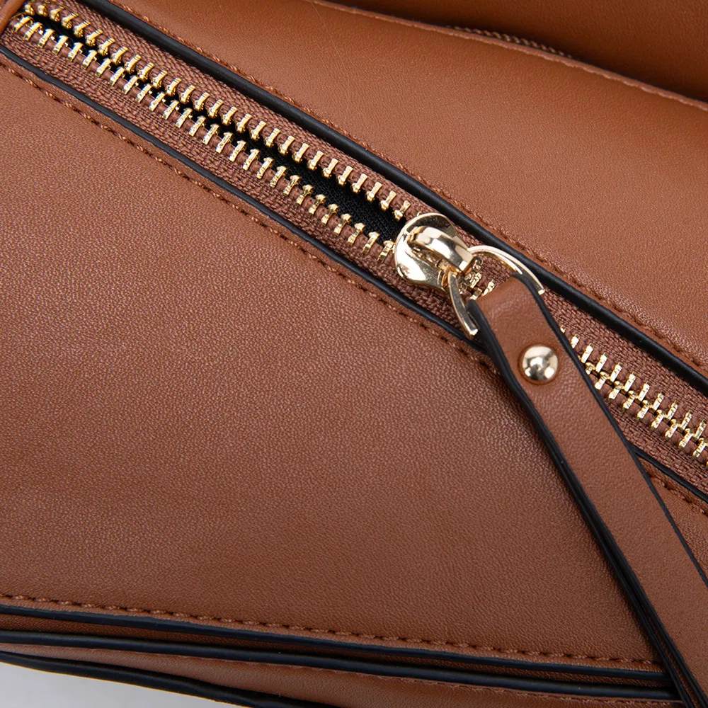 Soft Leather Geometric Patchwork Women Bag Handheld Pillow Shoulder Crossbody Bag Large Capacity