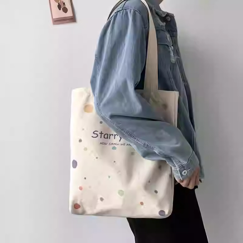 Best Selling Custom Canvas Tote Bag with Zipper Closure Fashion Canvas Bag Custom logo with logo Printed Canvas Crossbody Bag