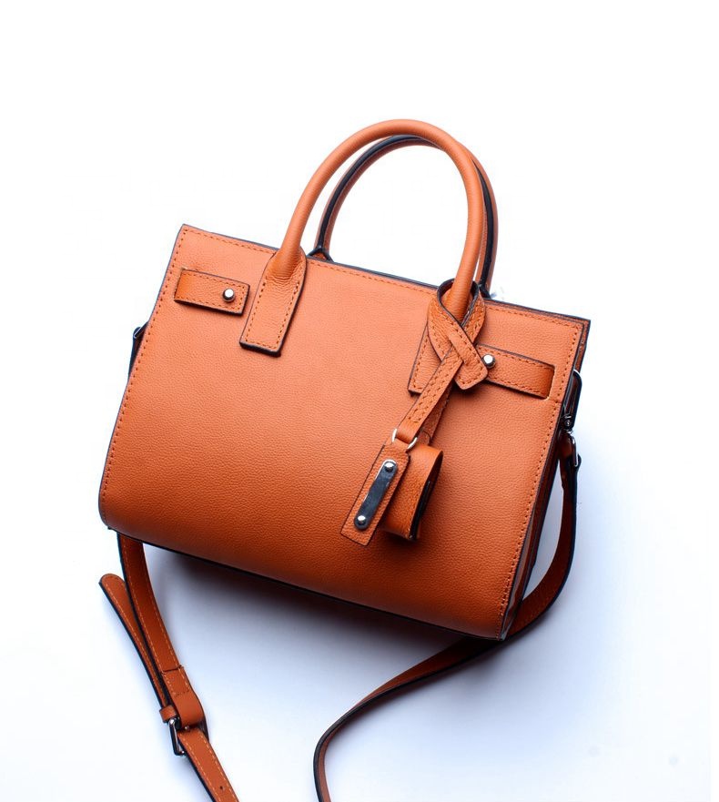 Luxury Vintage Convertible Leather Shoulder Bag Cowhide Leather Brand Women's Business Daily Travel Briefcase