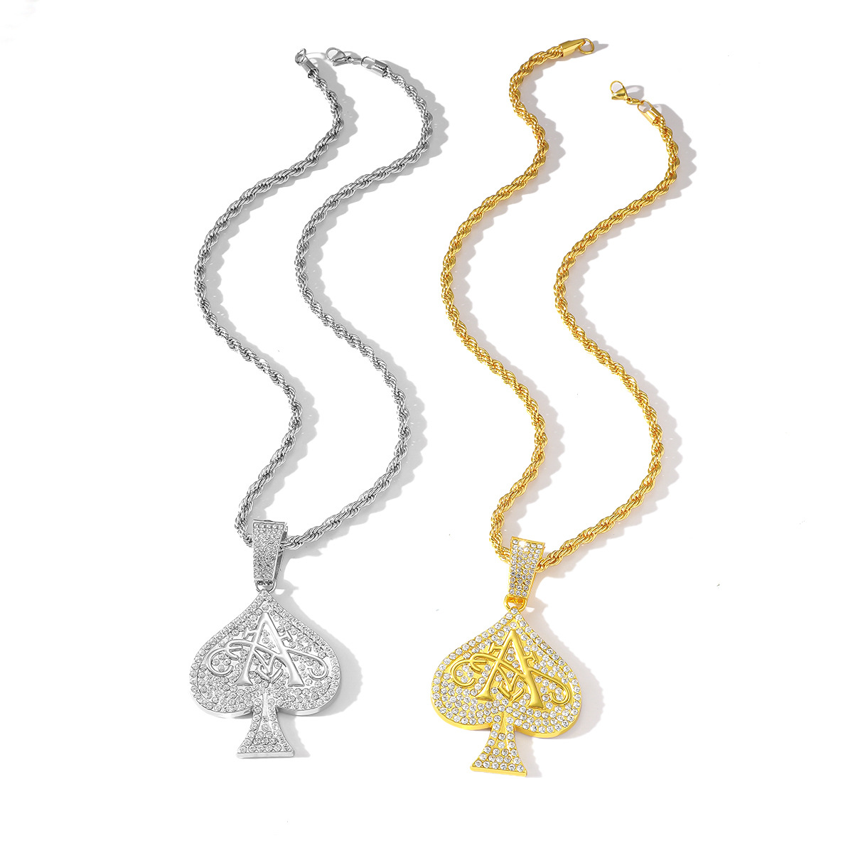 Crystal Inlaid Hip-Hop Jewelry