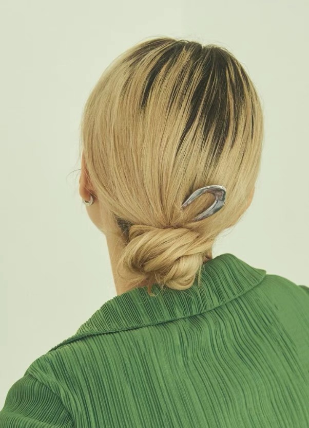 Wholesale Hairpins Simple Elegant Silver Gold U Shape Metal Hair Clips for European Women Fashion Hair Accessories for Girls