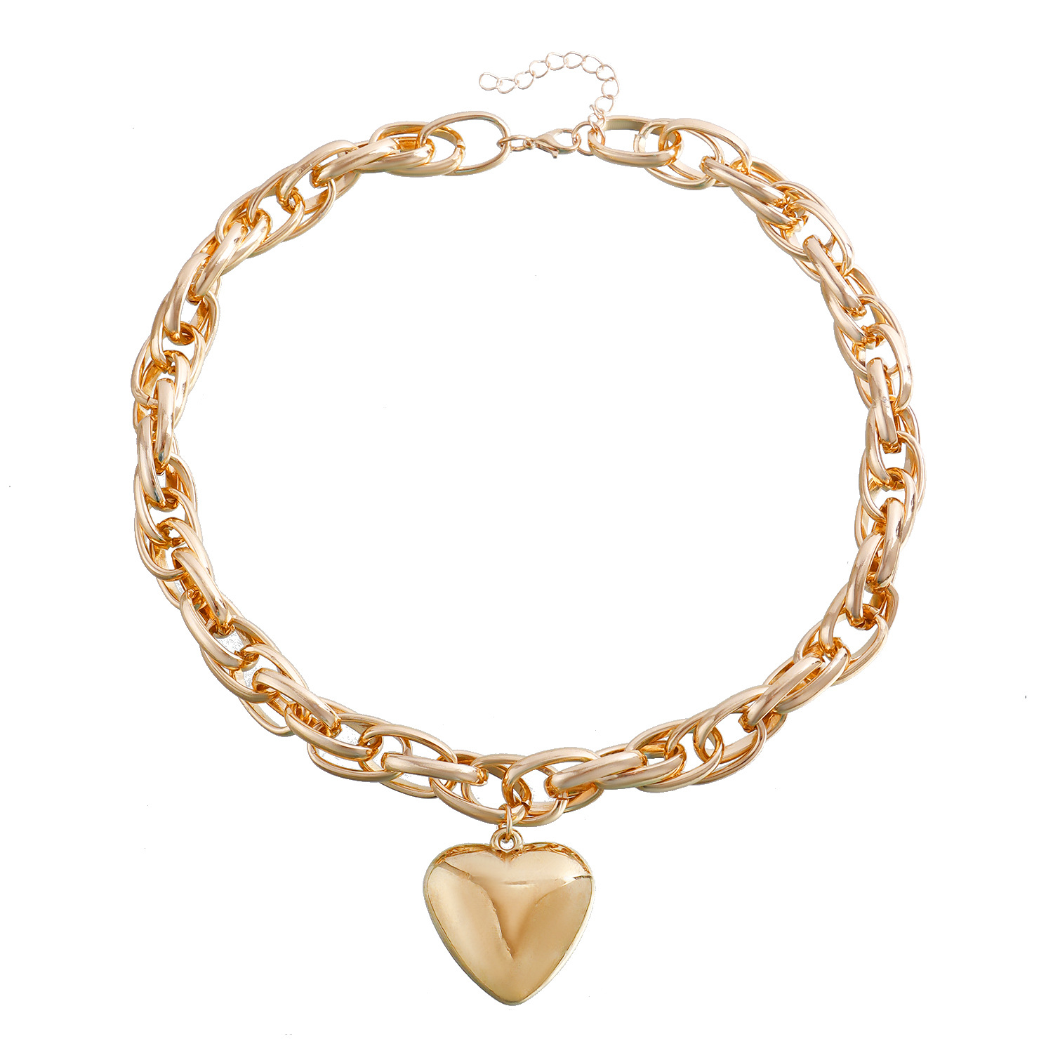 QIUHAN ODM Stainless Steel Jewelry Necklace Fashion Pendant Necklaces Heart Pendant Necklace