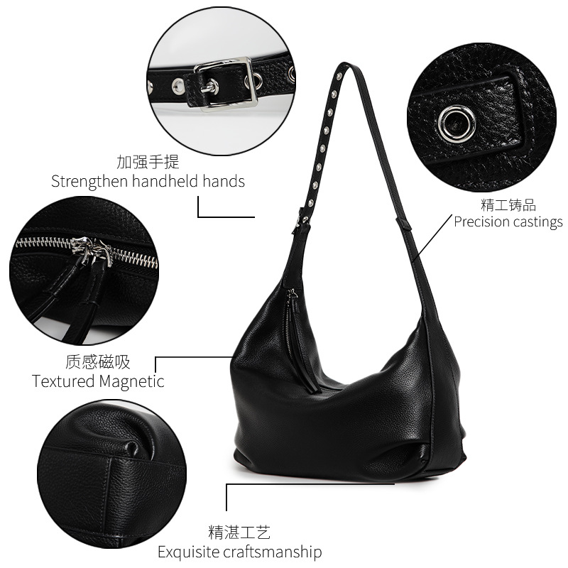 Tote Bag Manufacturer Factories in China Custom Wholesale OEM/ODM Low MOQ Genuine Leather Brand Design Women Shoulder Tote Bags