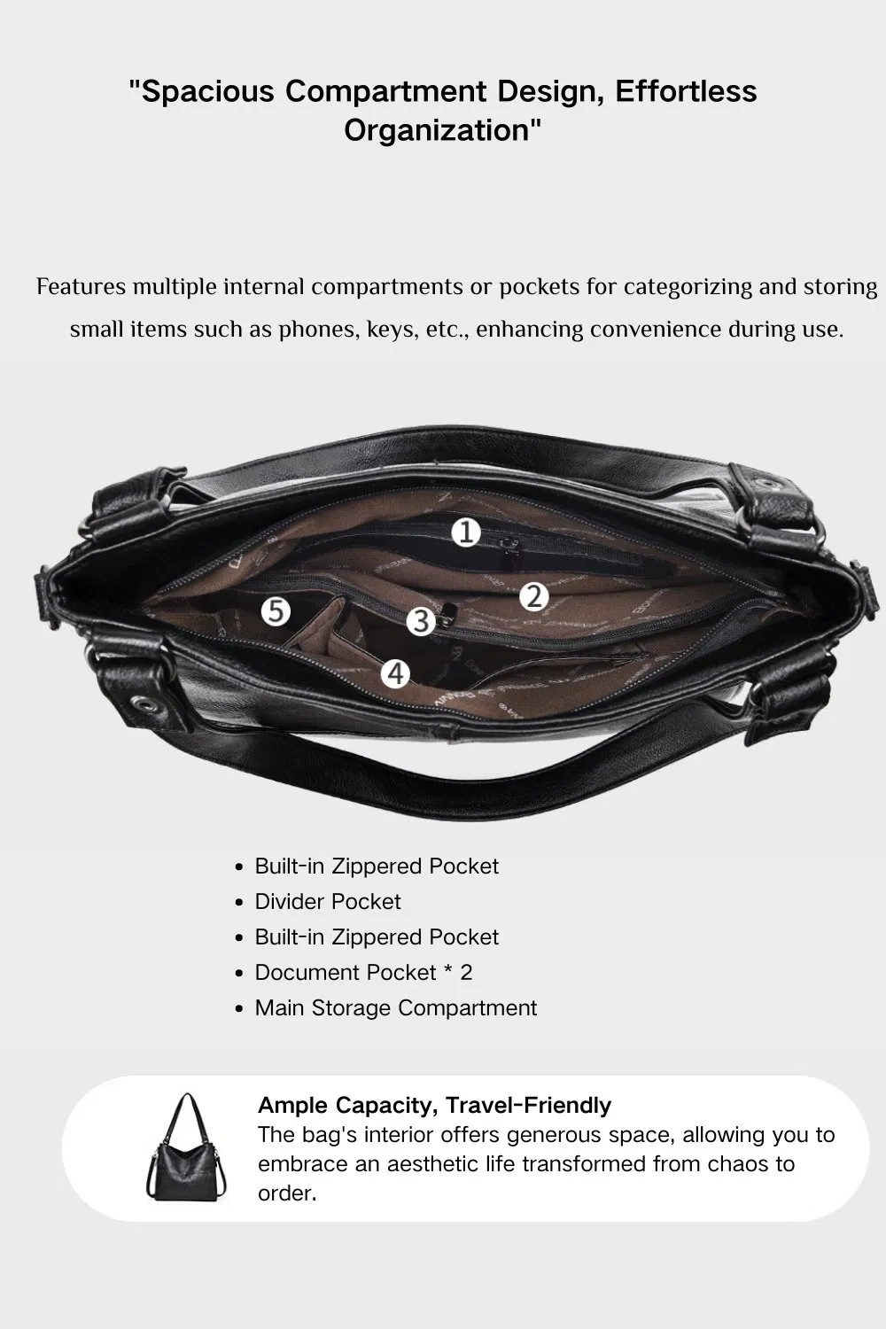 Elegant PU Leather Shoulder Crossbody Bag for All Occasions