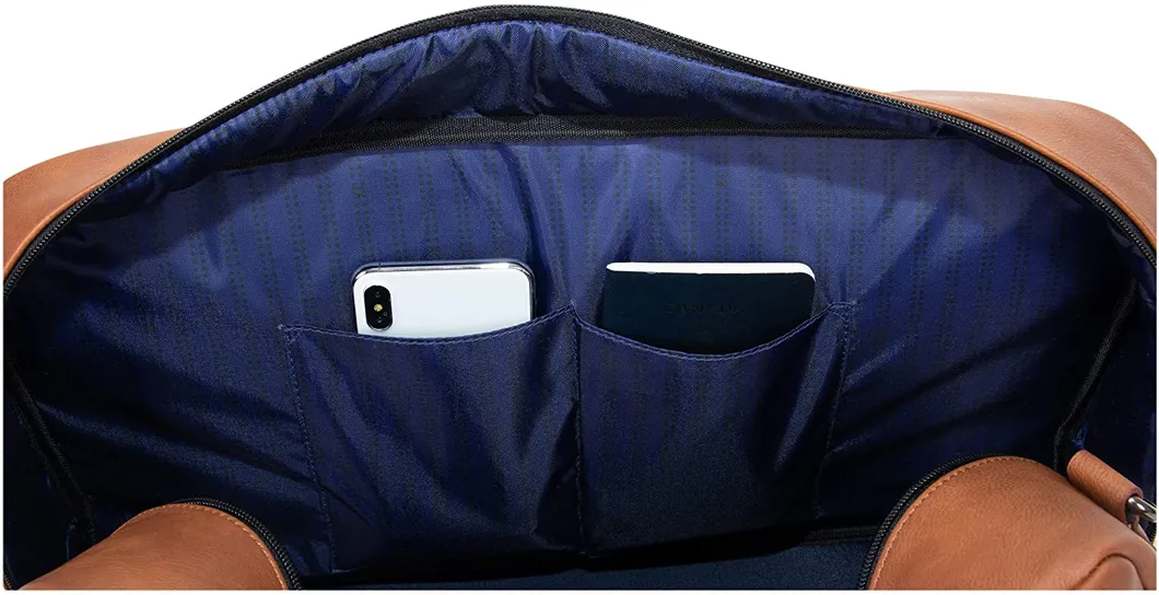 Vegan Leather Travel Duffle Bag