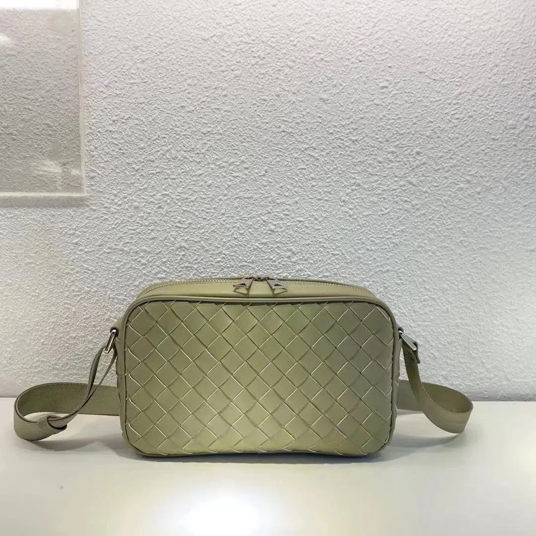 Trendy New Vegan Leather Crossbody Waist Pack Sling Style with Logo Belt and Box Pattern Waist Bags for Travel
