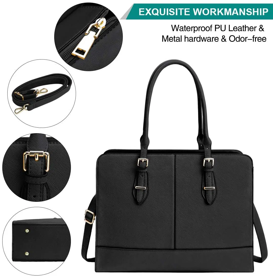 15.6 Inch Laptop Work Tote for Computer Bag Waterproof Business Office Professional Large Capacity Handbag School Shoulder Bag