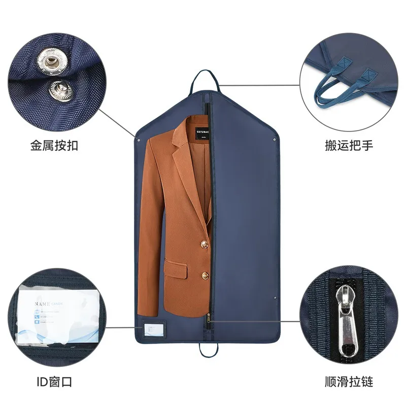 Professional Suit Tote Bag Suitable for Travel and Business Travel Suit Storage Bag Hanging Clothes Garment Bag