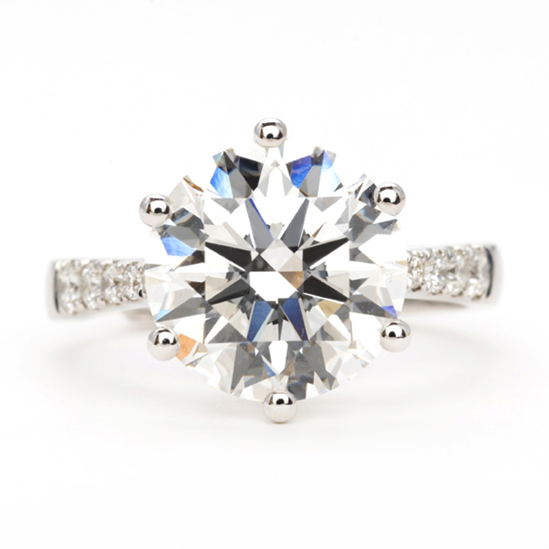 Premium Gifts 5CT Lab Diamond Ring Fashion Jewelry Women Accessories