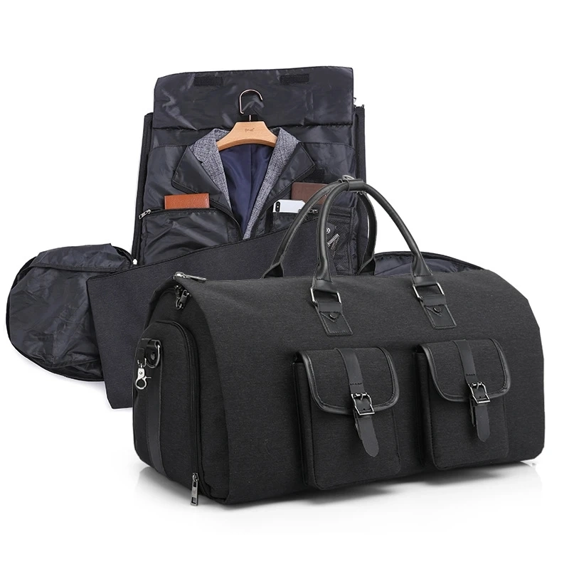 Stylish Black Men's Business Travel Bag for Professionals