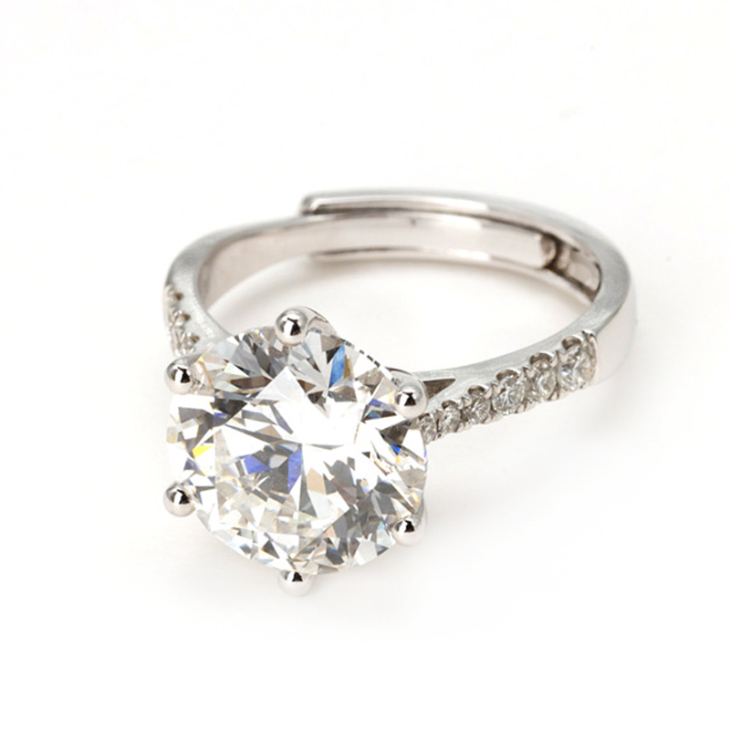 Premium Gifts 5CT Lab Diamond Ring Fashion Jewelry Women Accessories