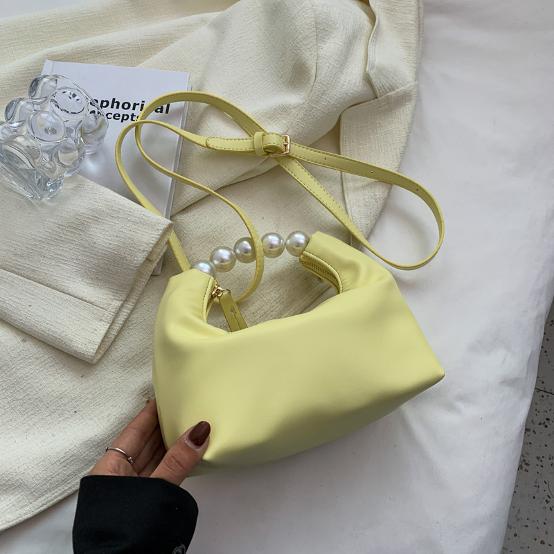 (WD0689) New Arrival Trendy Bags Vegan PU Leather Ladies Fashion Pearl Bag for Women Ladies Girls Fashion