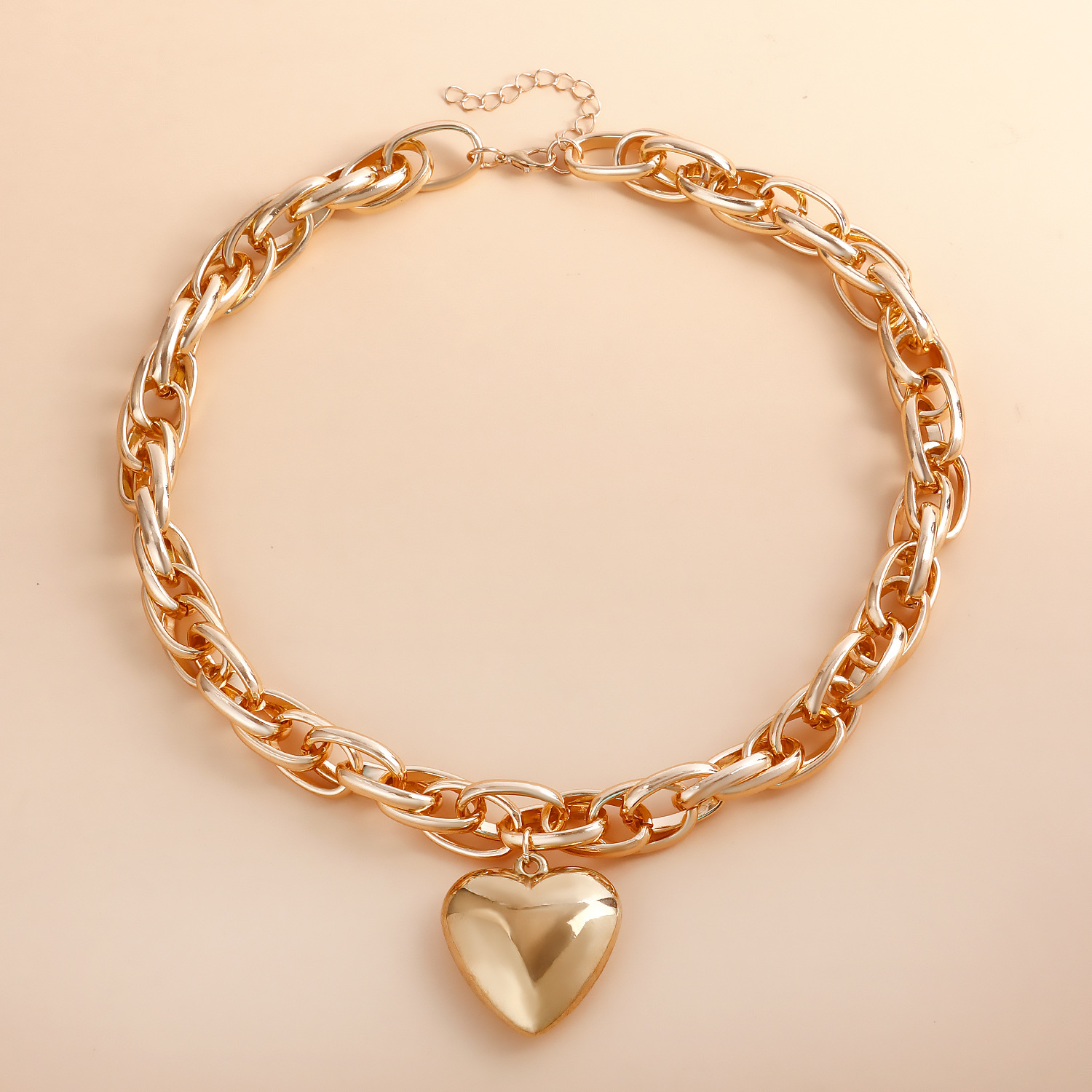 QIUHAN ODM Stainless Steel Jewelry Necklace Fashion Pendant Necklaces Heart Pendant Necklace