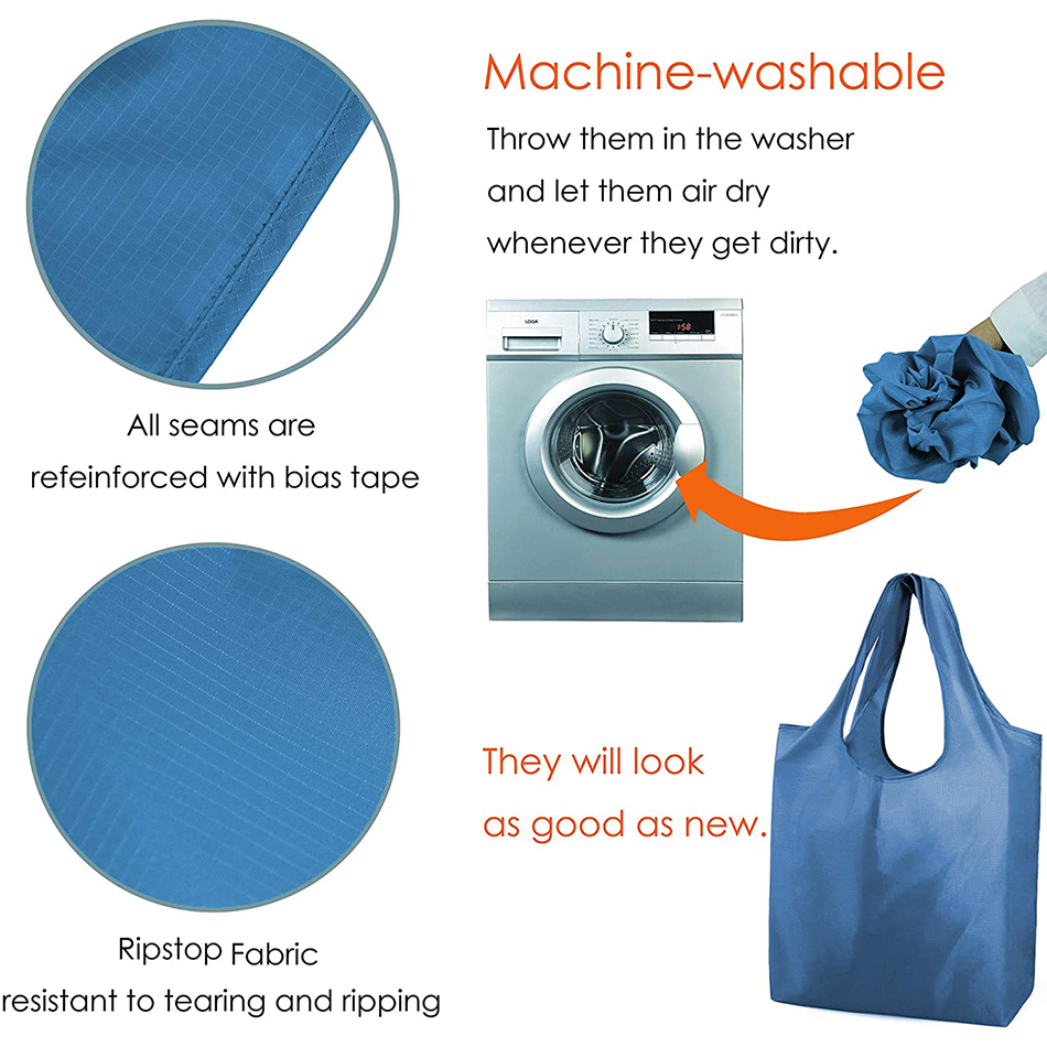 RPET foldable bag detail