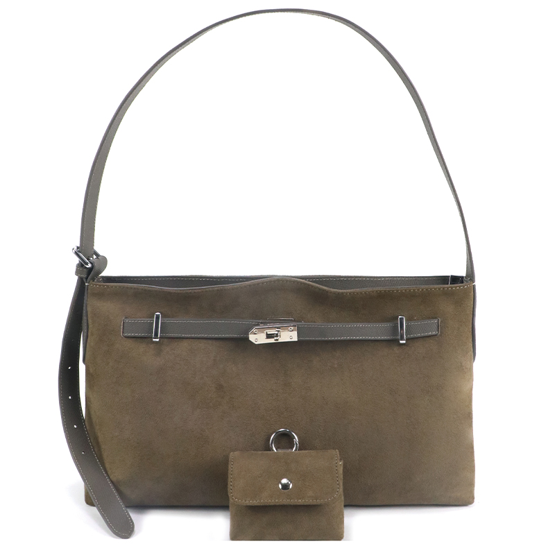 Woman Suede Style PU Leather Handheld Bag Set Multi Size Carry Collection Business Travel Daily Retail Wholesale Crossbody Bag