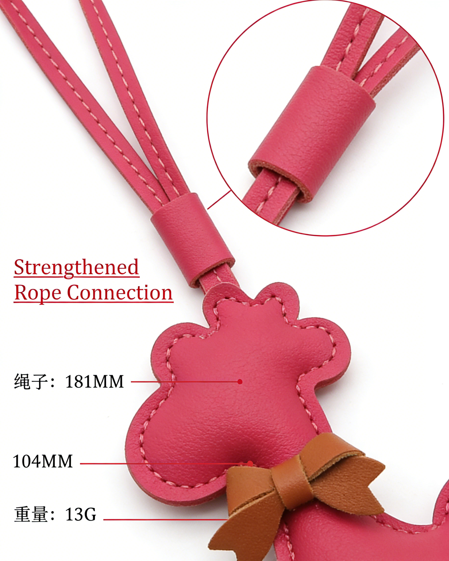 OEM ODM Cute Giraffe PU Leather Keychain Set of 4, Kawaii Animal Bag Charm with Bow, Fashion Key Ring Pendant for Women Girls