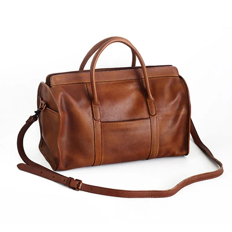Vegan Leather Tan Colour Duffle Bag for Men Travel Bags