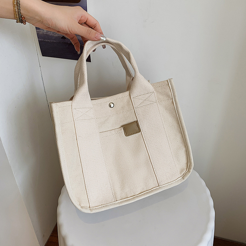 Custom Logo Private Label Women Stylish Bag Ladies Canvas Handbags