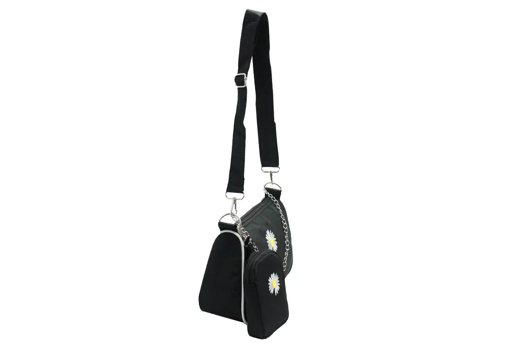 New Fashion Women Crossbody Handbag with Daisy Flower Pattern Shoulder Bag