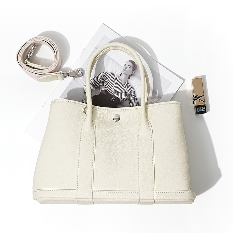Botanical Inspired Leather Tote Bag - Understated Luxury, Roomy Yet Structured for The Modern Professional Woman