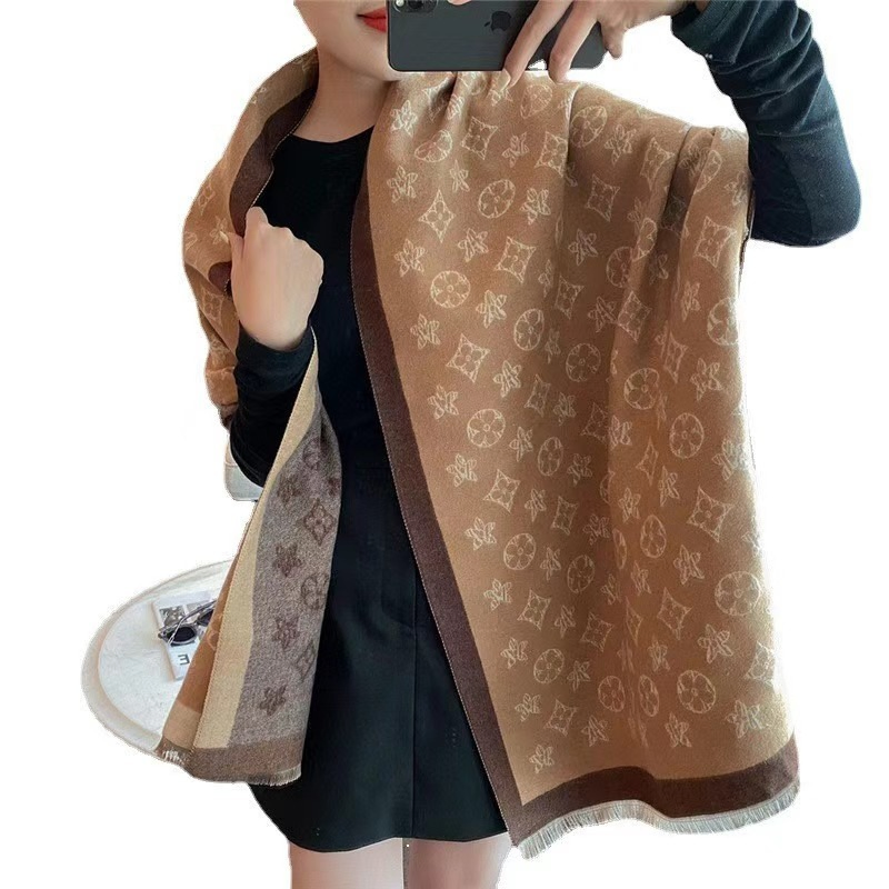 China Factory Fashion Women Brand Original Winter Premium Quality Custom Scarf 1: 1 Wholesale Designer AAA Distributors Replica