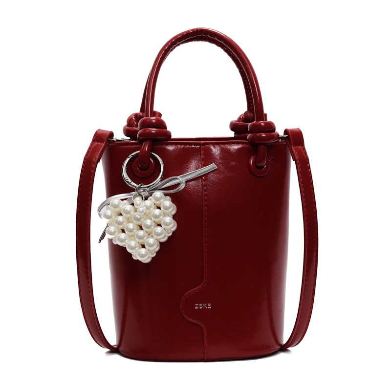 Mini Bucket Bag Minimalist All-Purpose Handbag Niche Western-Inspired One-Shoulder Messenger Bag