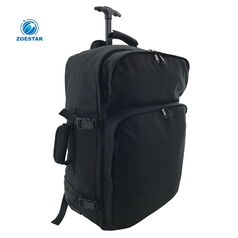 Professional Business Trip Laptop Compartment Secure Pocket Luggage Trolley Bag