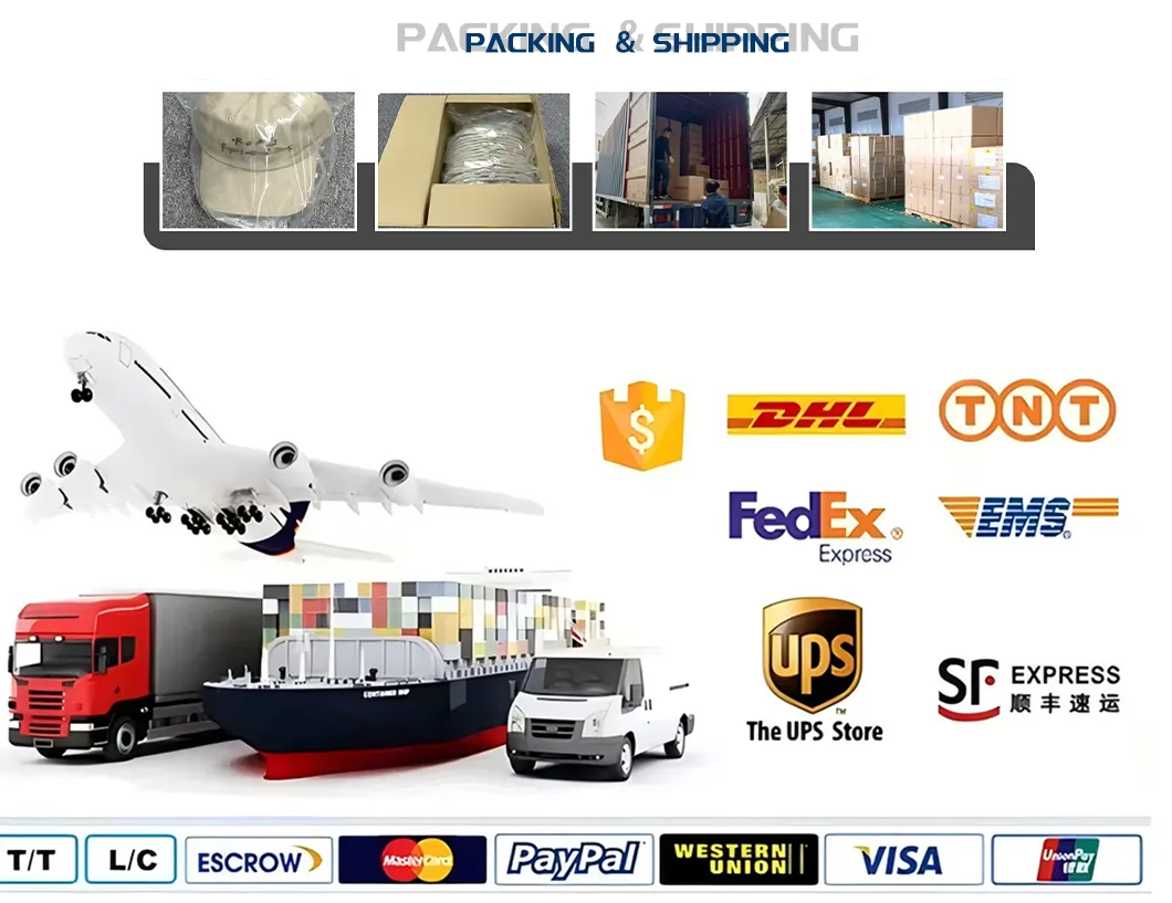 Packaging details and delivery methods